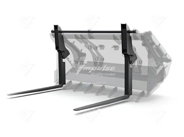Вилы паллетные Impulse PF 2000х1200 (откидные) на ковш JCB