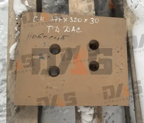 Нож ковша Lonking 835 (378х320х30) (СТ45) (на угольный ковш) правый