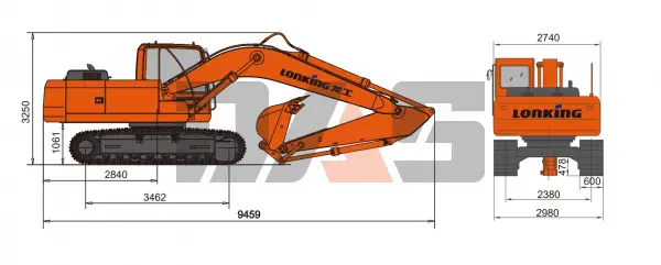 Экскаватор Lonking CDM6225N габарит купить в Екатеринбурге